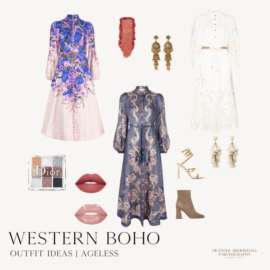 western boho outfit ideas for headshots